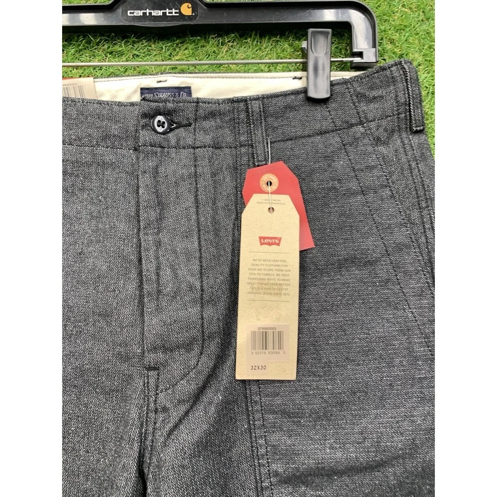 Levis True Utility Pants Mens 32x30 Dad Military Straight Adjustable Waist NWT